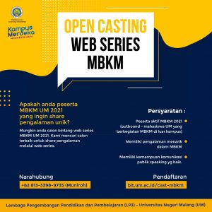Open Casting Web Series MBKM