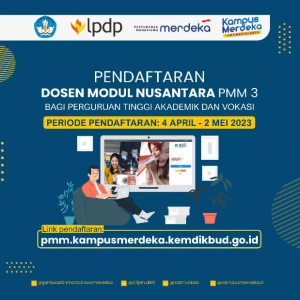 Pendaftaran Dosen Modul Nusantara PMM 3